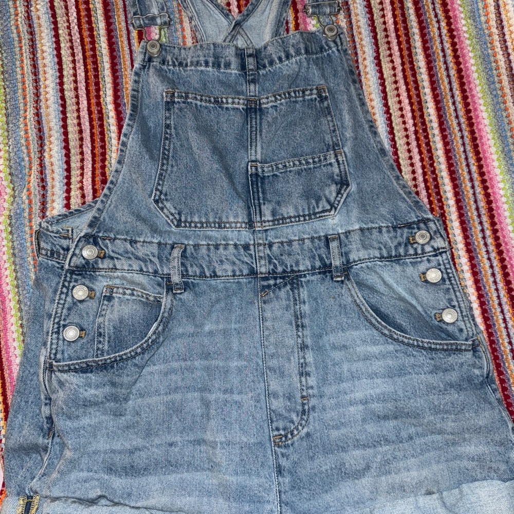 Free People Denim Jumpsuit